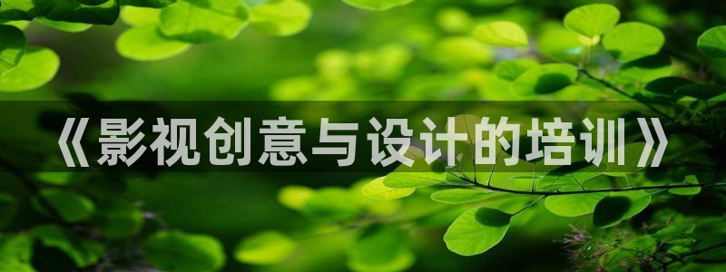 人人电影下载：《影视创意与设计的培训》